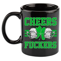 Cheers Fuckers 11oz C Handle Ceramic Mug