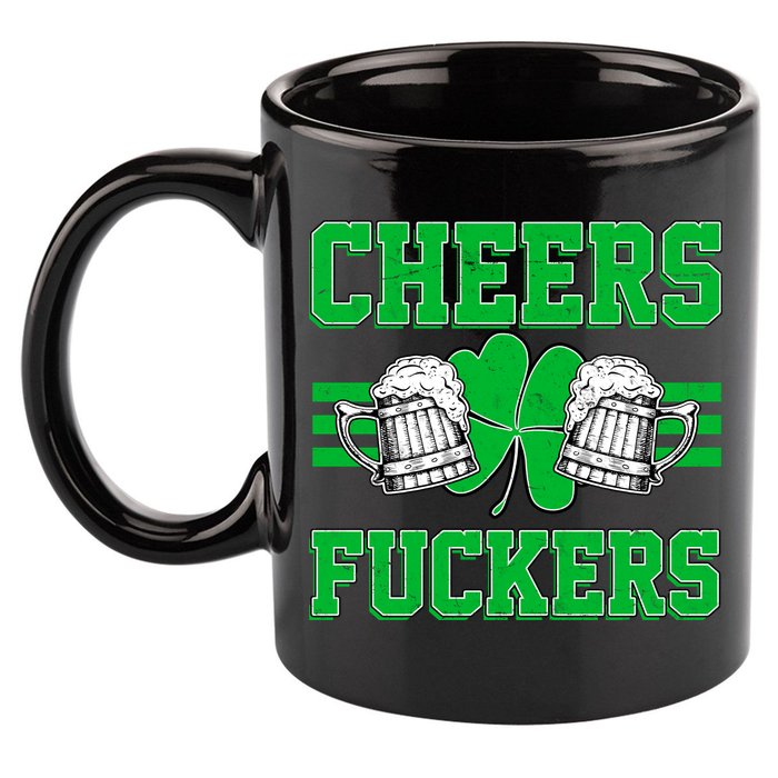 Cheers Fuckers 11oz C Handle Ceramic Mug