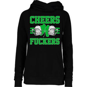 Cheers Fuckers Womens Funnel Neck Pullover Hood