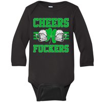 Cheers Fuckers Baby Long Sleeve Bodysuit