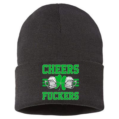 Cheers Fuckers Sustainable Knit Beanie