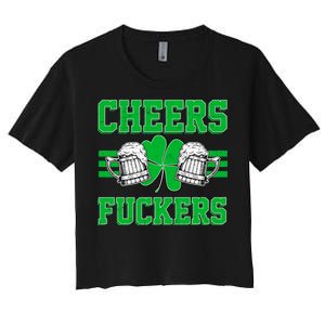 Cheers Fuckers Women's Crop Top Tee