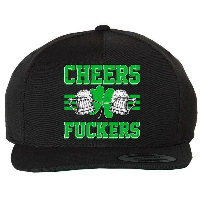 Cheers Fuckers Wool Snapback Cap