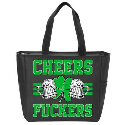 Cheers Fuckers Zip Tote Bag