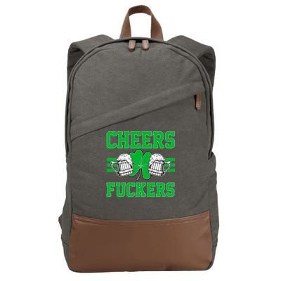 Cheers Fuckers Cotton Canvas Backpack