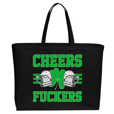 Cheers Fuckers Cotton Canvas Jumbo Tote