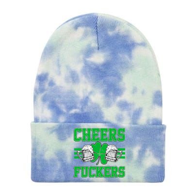 Cheers Fuckers Tie Dye 12in Knit Beanie