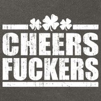 Cheers Fuckers Funny St. Patrick's Day Cotton Canvas Backpack
