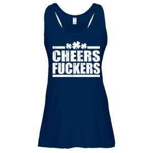 Cheers Fuckers Funny St. Patrick's Day Ladies Essential Flowy Tank