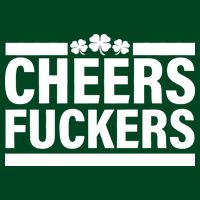 Cheers Fuckers Shamrock Cooling Performance Crew T-Shirt