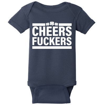 Cheers Fuckers Shamrock Baby Bodysuit