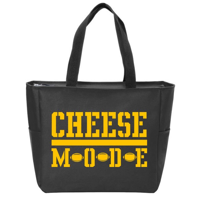 Cheese Mode Football Fan Zip Tote Bag
