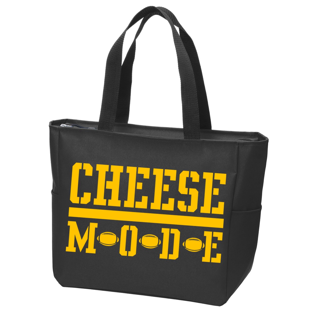 Cheese Mode Football Fan Zip Tote Bag