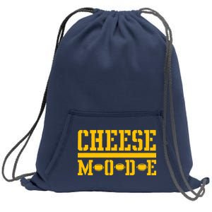 Cheese Mode Football Fan Sweatshirt Cinch Pack Bag