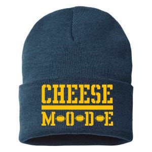 Cheese Mode Football Fan Sustainable Knit Beanie