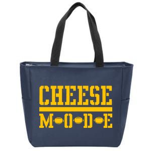 Cheese Mode Football Fan Zip Tote Bag