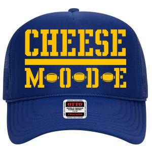 Cheese Mode Football Fan High Crown Mesh Back Trucker Hat