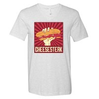 Cheesesteak V-Neck T-Shirt