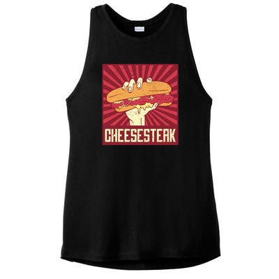 Cheesesteak Ladies PosiCharge Tri-Blend Wicking Tank