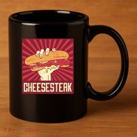 Cheesesteak 11oz C Handle Ceramic Mug