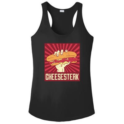 Cheesesteak Ladies PosiCharge Competitor Racerback Tank