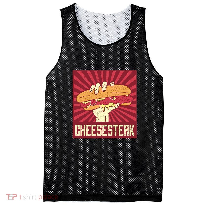 Cheesesteak Mesh Reversible Basketball Jersey Tank
