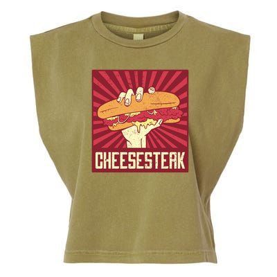 Cheesesteak Garment-Dyed Women's Muscle Tee