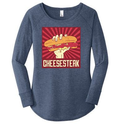 Cheesesteak Women's Perfect Tri Tunic Long Sleeve Shirt