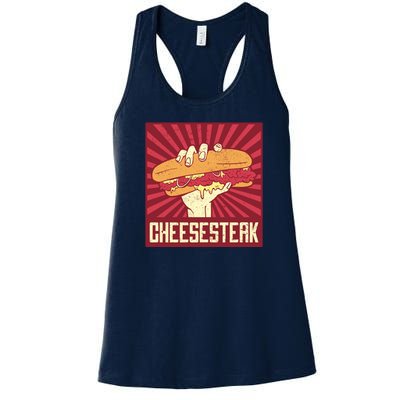 Cheesesteak Women's Racerback Tank