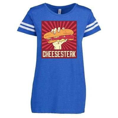 Cheesesteak Enza Ladies Jersey Football T-Shirt