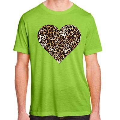 Cheetah Print Heart Adult ChromaSoft Performance T-Shirt