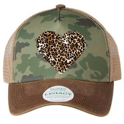 Cheetah Print Heart Legacy Tie Dye Trucker Hat