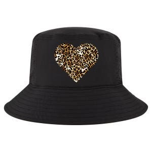 Cheetah Print Heart Cool Comfort Performance Bucket Hat