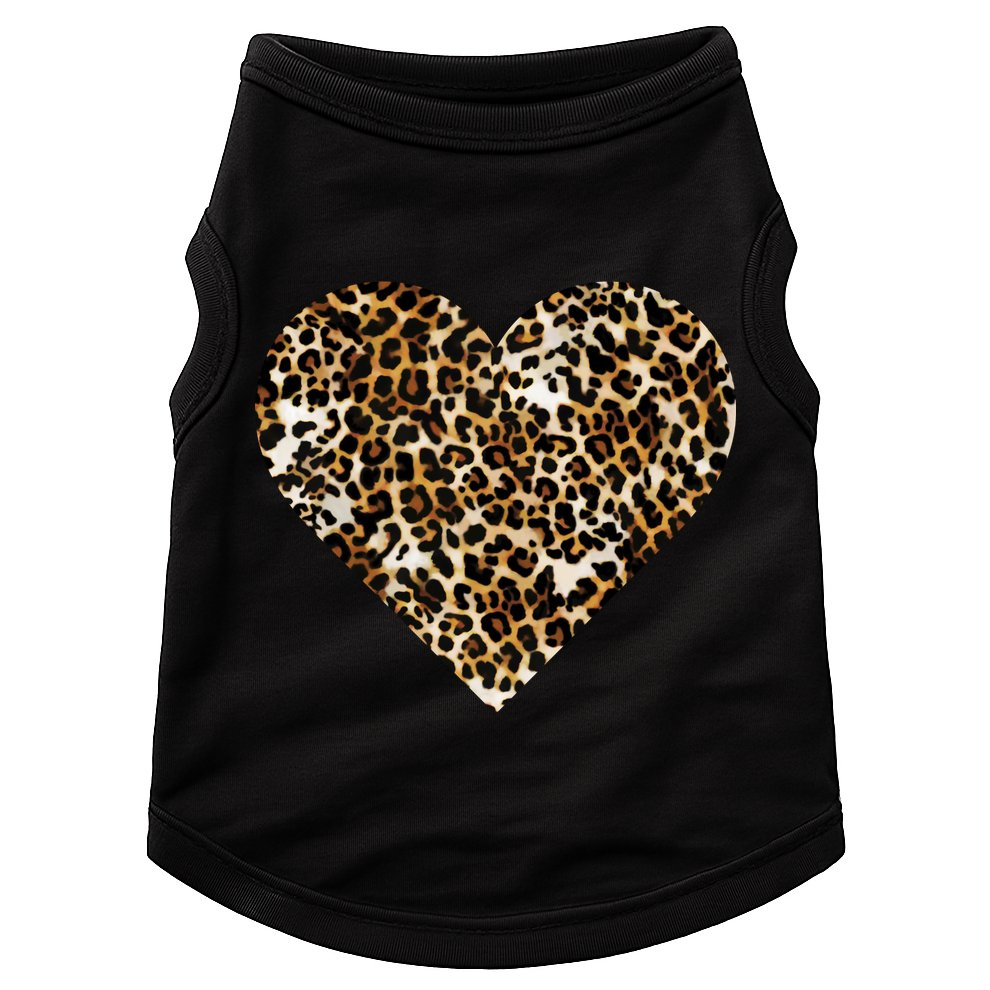 Cheetah Print Heart Doggie Tank