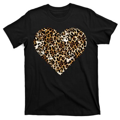 Cheetah Print Heart T-Shirt