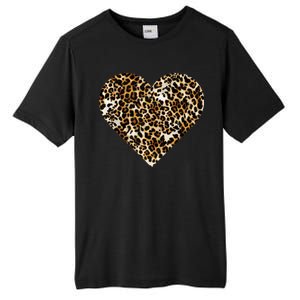 Cheetah Print Heart Tall Fusion ChromaSoft Performance T-Shirt