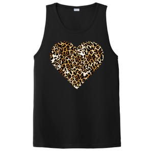 Cheetah Print Heart PosiCharge Competitor Tank