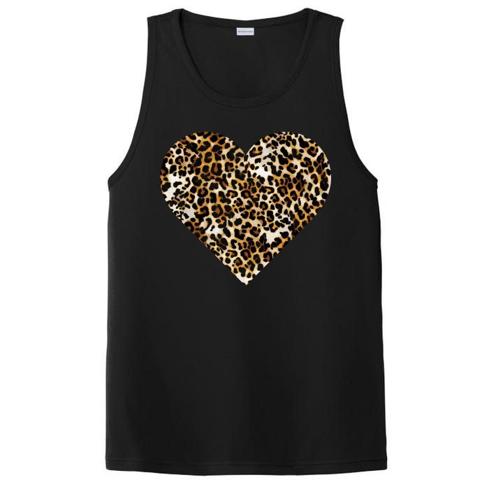 Cheetah Print Heart PosiCharge Competitor Tank