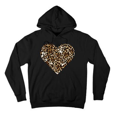 Cheetah Print Heart Tall Hoodie