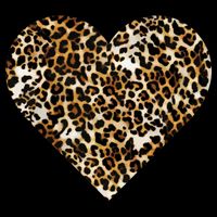 Cheetah Print Heart Wool Snapback Cap