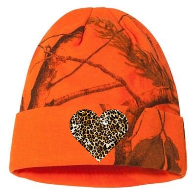 Cheetah Print Heart Kati Licensed 12" Camo Beanie