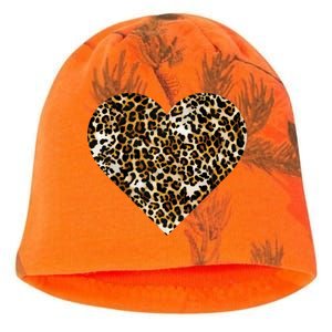 Cheetah Print Heart Kati - Camo Knit Beanie