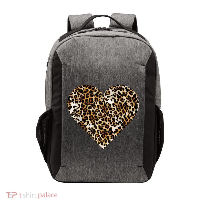 Cheetah Print Heart Vector Backpack