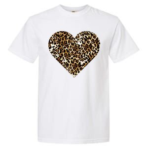 Cheetah Print Heart Garment-Dyed Heavyweight T-Shirt