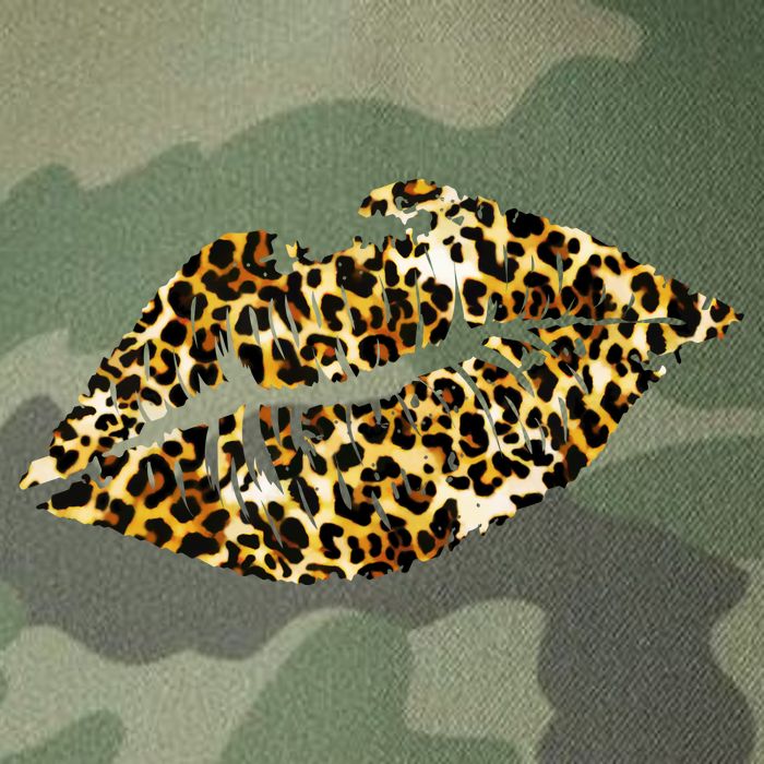 Cheetah Print Skinned Lips Legacy Tie Dye Trucker Hat