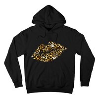 Cheetah Print Skinned Lips Hoodie