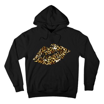 Cheetah Print Skinned Lips Hoodie