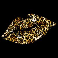 Cheetah Print Skinned Lips Apron