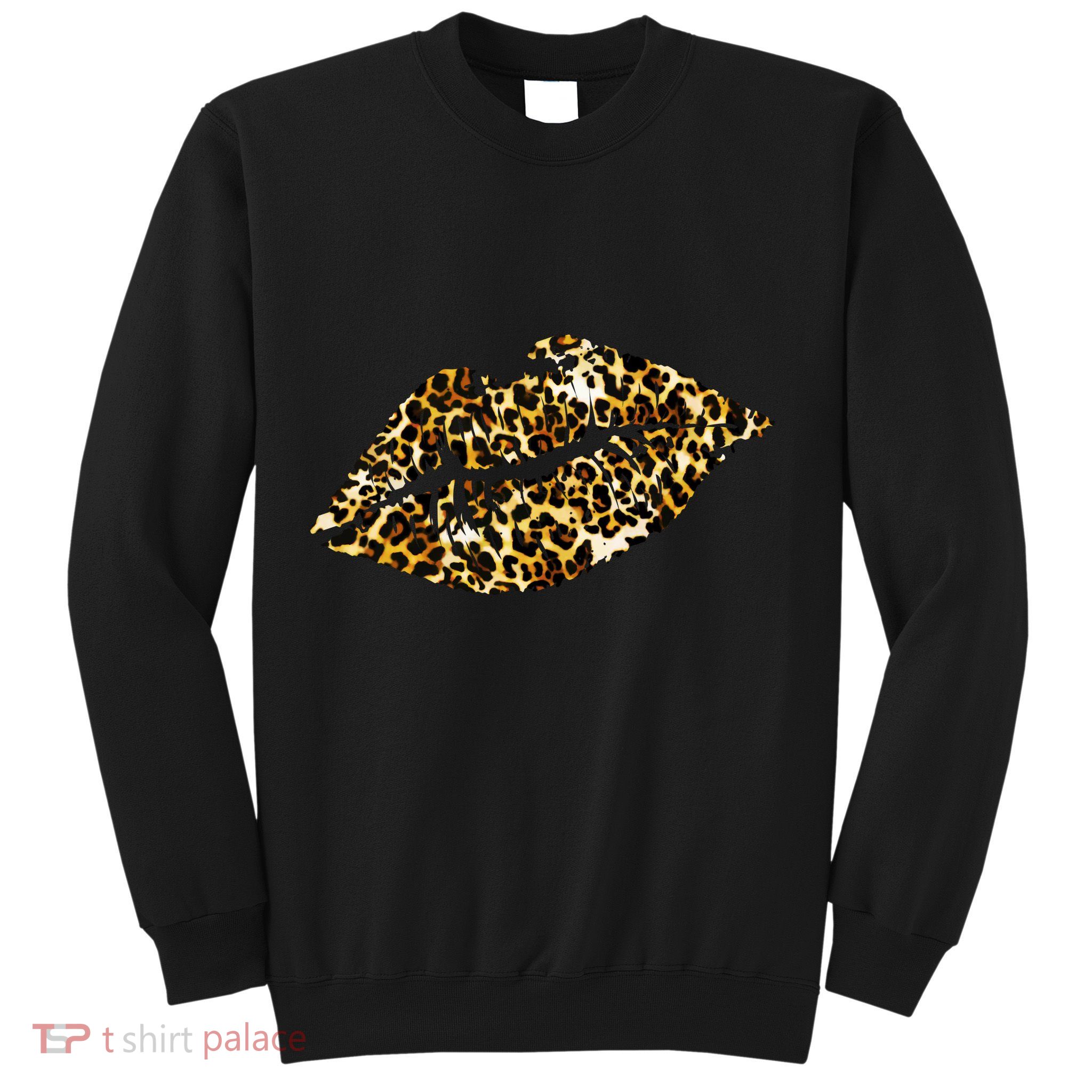 Cheetah Print Skinned Lips Sweatshirt