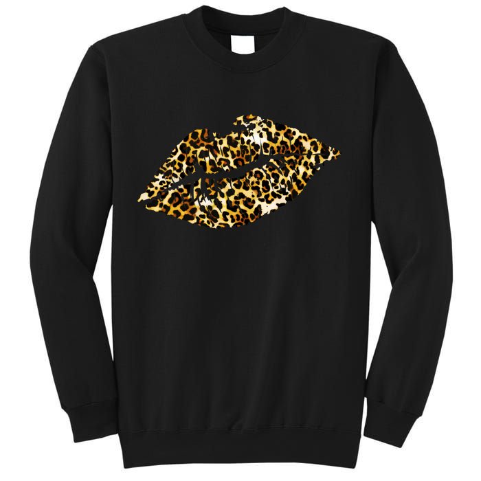 Cheetah Print Skinned Lips Sweatshirt